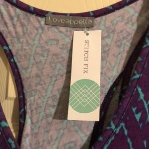 Loveappella Tops - Loveappella purple and turquoise top Loveappella Tops - Loveappella purple and turquoise top